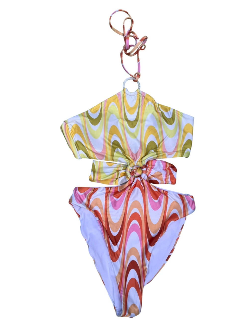 BECCA Whirlpool Margot Halter One-Piece Multi Color — Medium - Picture 4 of 12